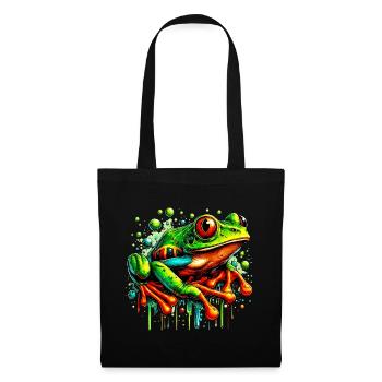 Grenouille - Sac en tissu - noir - Devant