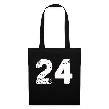 24 - Sac en tissu - noir - Devant