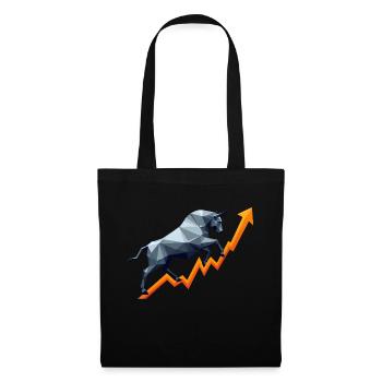 Modern Bull Upscaled - Stoffbeutel - Schwarz - Vorne