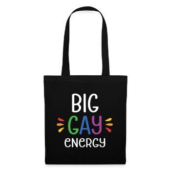 LGBTQ Pride Month - Big Gay Energy - Tote Bag - black - Front