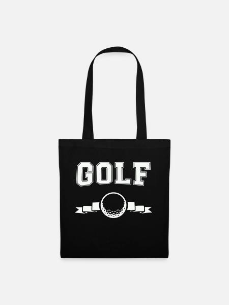 golf logo - Stoffbeutel - Schwarz