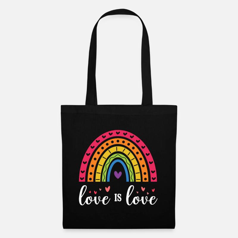 LGBT Pride Month - Liebe ist Liebe - Stoffbeutel - Schwarz