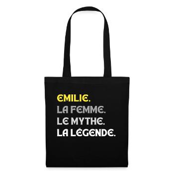 EMILIE LA FEMME LE MYTHE LA - Sac en tissu - noir - Devant