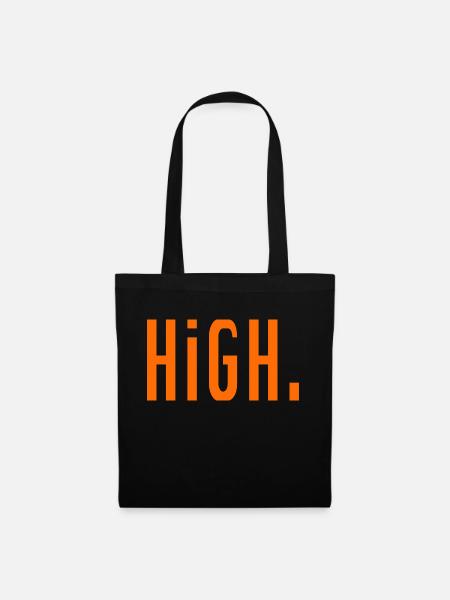 HiGH. - Stoffbeutel - Schwarz