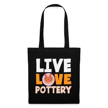 Amoureux de l'art de la poterie - Sac en tissu - noir - Devant