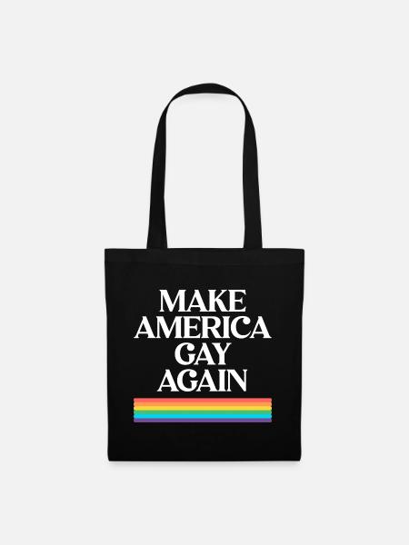 Make America Gay Again - Pride Design - Stoffbeutel - Schwarz