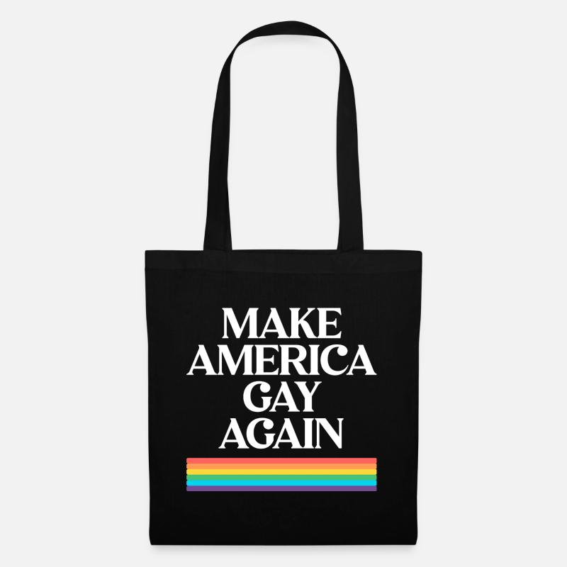 Make America Gay Again - Pride Design - Stoffbeutel - Schwarz