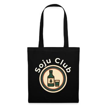 Soju Club Logo Vintage - Stoffbeutel - Schwarz - Vorne