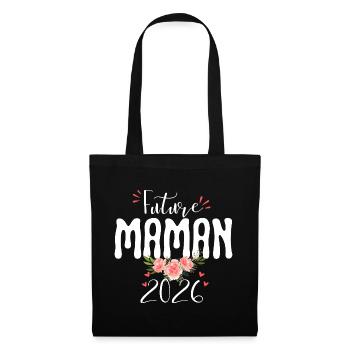 Future Mom 2026 Pregnant Woman Announcement - Tote Bag - black - Front