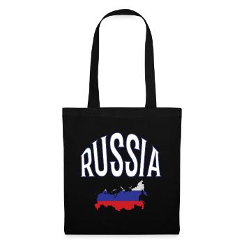 Russie - Sac en tissu - noir - Devant