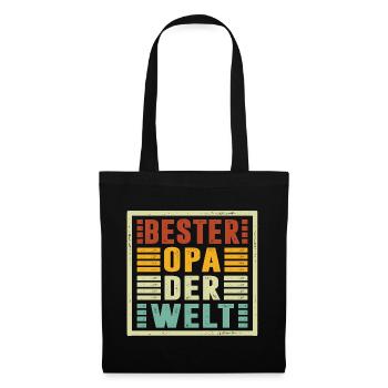 Le meilleur grand-père du monde offre Noël - Sac en tissu - noir - Devant