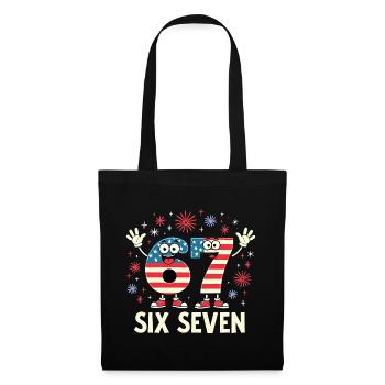US Flag 67 Memes Six Seven - Tote Bag - black - Front