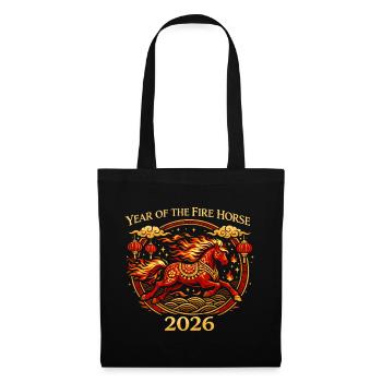 T-shirt Fire Horse 2026 | Ste du Nouvel An chinois - Sac en tissu - noir - Devant