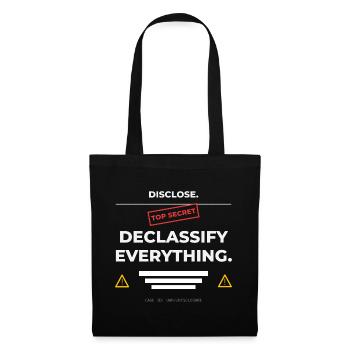 DISCLOSE. Declassify Everything – UAP - Tote Bag - black - Front