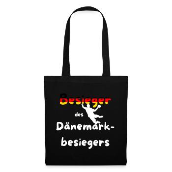 Vainqueur du DanemarkBattant Championnat d’Europe de handball 2026 - Sac en tissu - noir - Devant