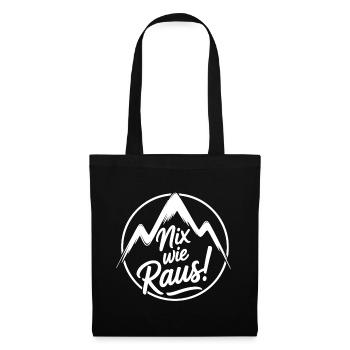 Freedom in the mountains | Outdoor & Nature - Tote Bag - black - Front
