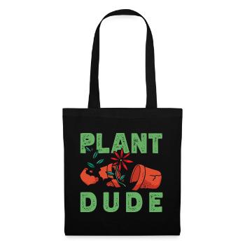Plant Lovers Dude Plants Succulent Flower - Tote Bag - black - Front