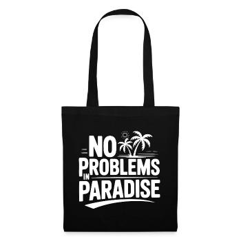 Aucun problème au paradis - Sac en tissu - noir - Devant