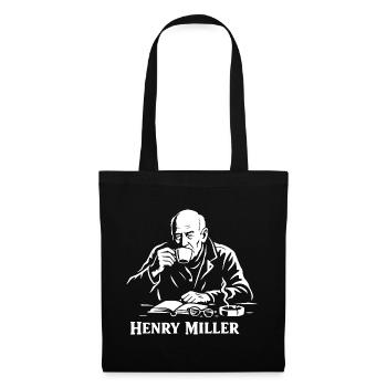 Henry Miller Café Reader - Tote Bag - black - Front