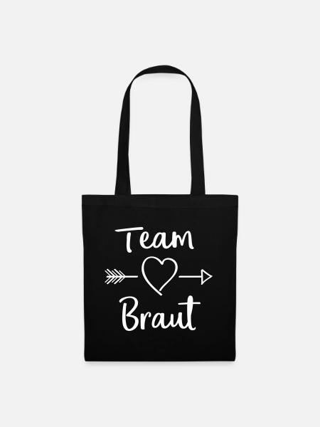 team_braut - Stoffbeutel - Schwarz