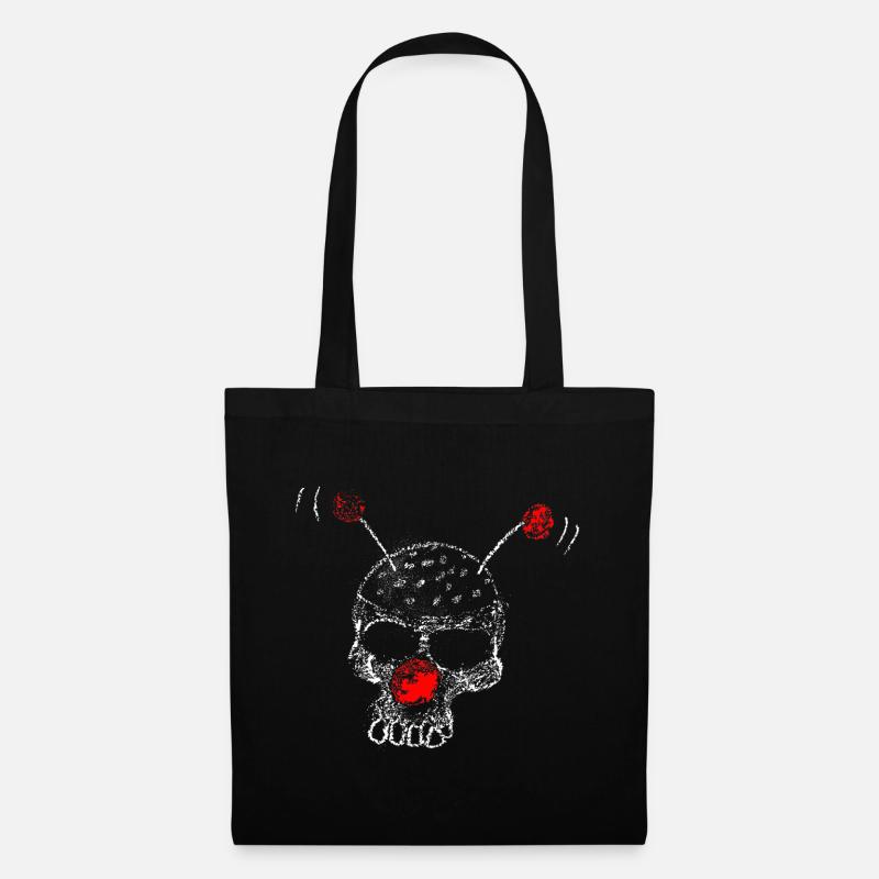 Clown Skull - Tote Bag - black