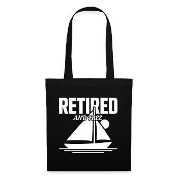 Libre à la retraite - Sac en tissu - noir - Devant