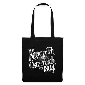 Kaiserreich Österreich, weiss - Stoffbeutel - Schwarz - Vorne