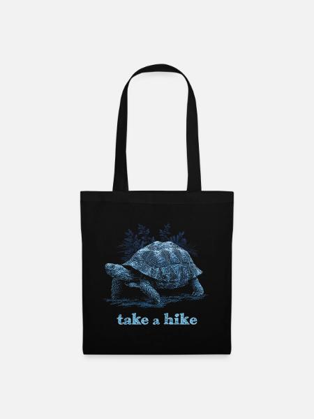 Take A Hike - Stoffbeutel - Schwarz