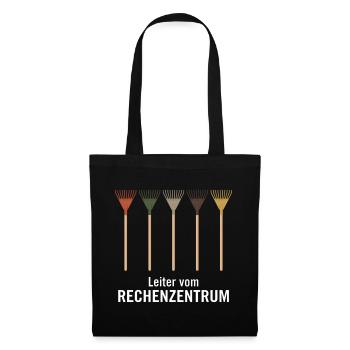 Leiter vom Rechenzentrum Gartenoutfit Gartenarbeit - Stoffbeutel - Schwarz - Vorne
