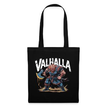  Valhalla Wikinger Krieger Nordische Mythologie - Stoffbeutel - Schwarz - Vorne