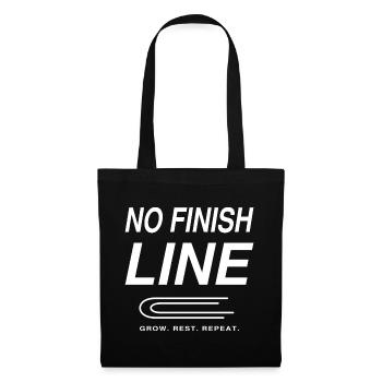 No Finish Line Endurance Hymne - Stoffbeutel - Schwarz - Vorne