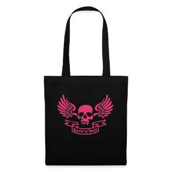 rocknroll_skull - Stoffbeutel - Schwarz - Vorne