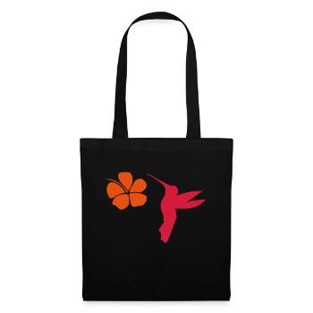 colibri hibiscus hummingbird - Tote Bag - black - Front