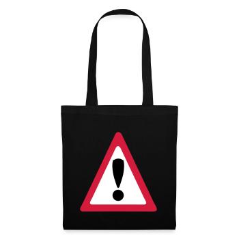 Warning Sign - Tote Bag - black - Front