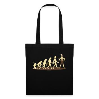 Evolution Bayer - RAHMENLOS Geschenk - Stoffbeutel - Schwarz - Vorne