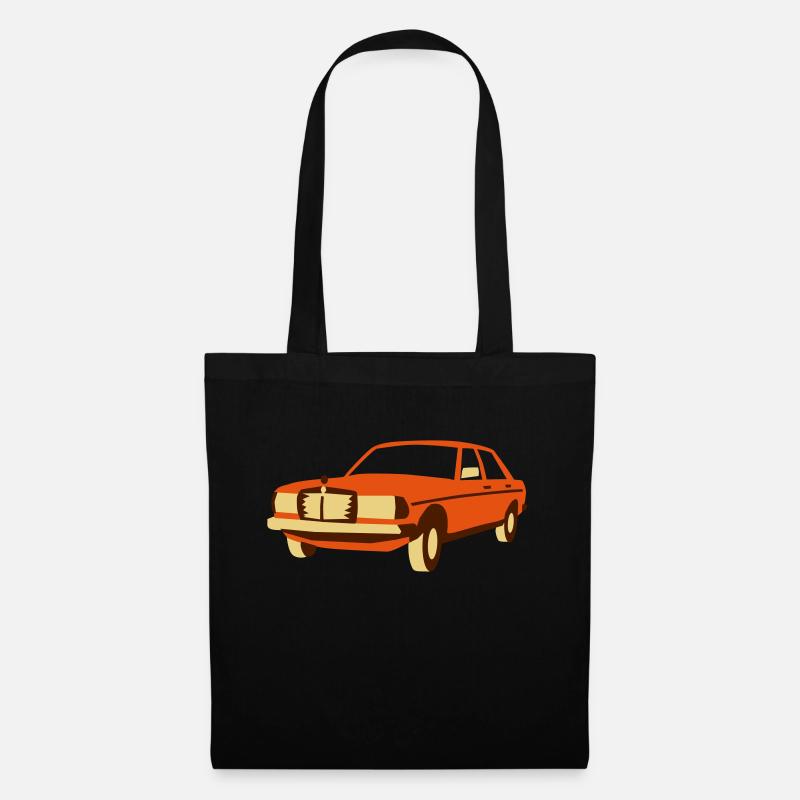 W123 Oldtimer - Sac en tissu - noir