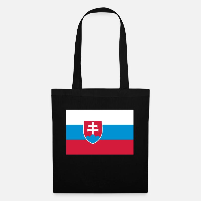 slovakia flag - Tote Bag - black