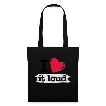 i love it loud - Sac en tissu - noir - Devant