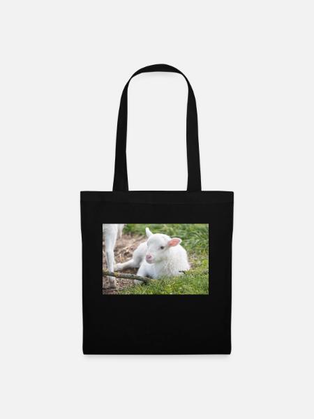 Lämmchen (Ovis) Lamm - Stoffbeutel - Schwarz