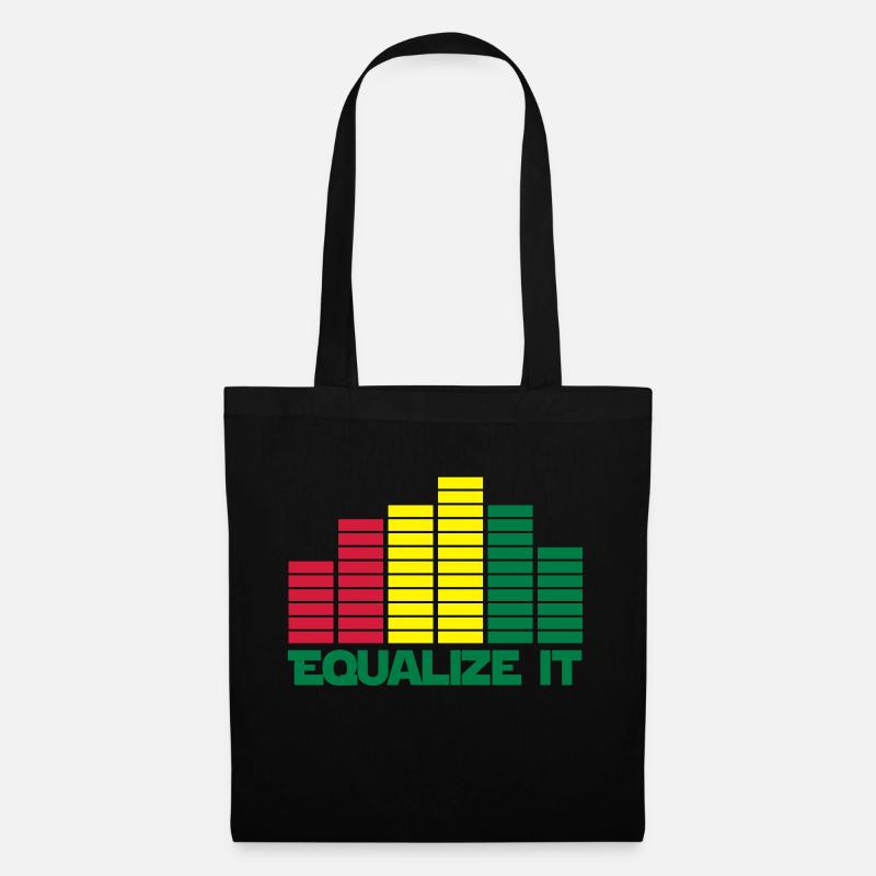 equalizer music - Sac en tissu - noir
