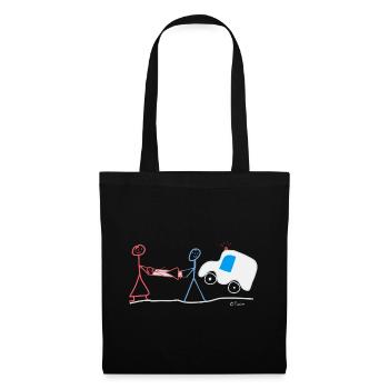 Rescue Stick Figure Emergency Emergency Doctor Deployment - Tote Bag - black - Front