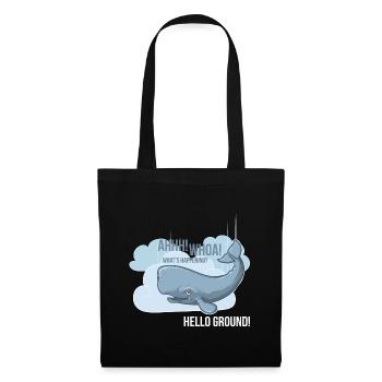 Hello Ground! - Stoffbeutel - Schwarz - Vorne