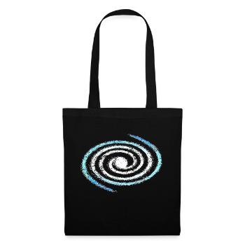 Spiral galaxy, universe, cosmos, milky way - Stoffbeutel - Schwarz - Vorne