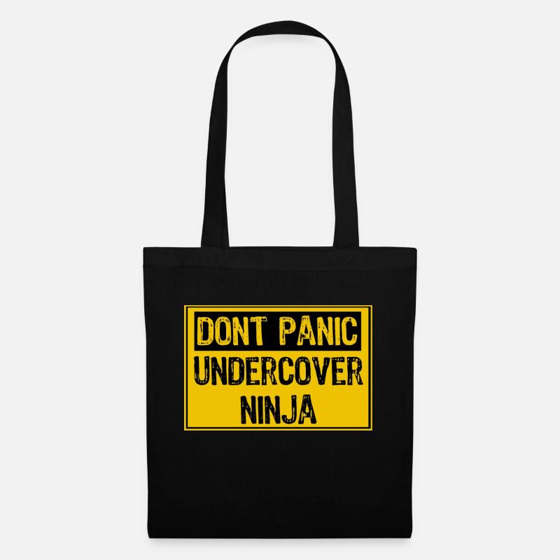 Dont Panic - Undercover Ninja - Tote Bag - black