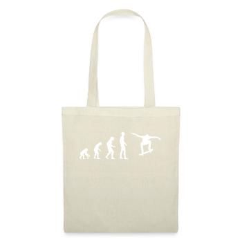 SKATEBOARD SKATEBOARDER EVOLUTION - Stoffbeutel - Natur - Vorne