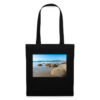 spherical rocks Moeraki Boulders New Zealand Otago - Tote Bag - black - Front