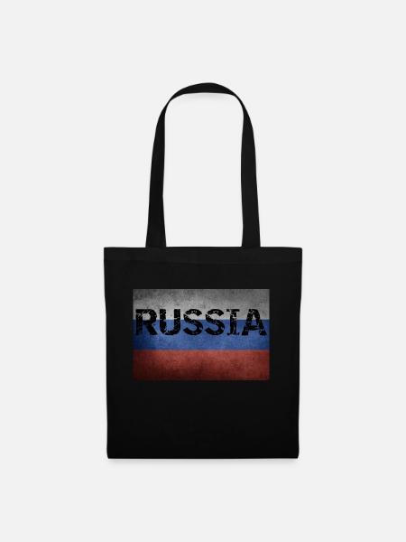 RUSSIAN FLAG RUSSIAN FLAG - Tote Bag - black