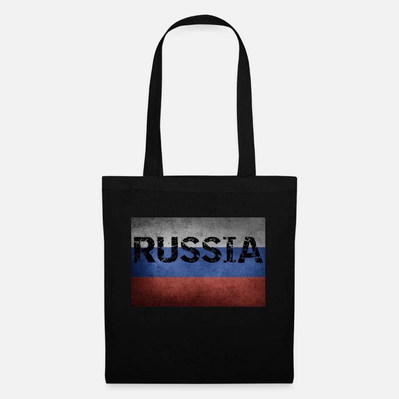 RUSSISCHE FLAGGE RUSSISCHE FLAGGE - Stoffbeutel - Schwarz