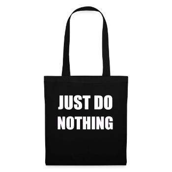 Ne fais rien du sport grognon Edt - Sac en tissu - noir - Devant