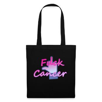 Putain de cancer - Sac en tissu - noir - Devant